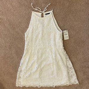 ZARA | white lace dress